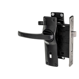 M1A10 - 2 Lever Lockset Black -M1A10_A_L_T
